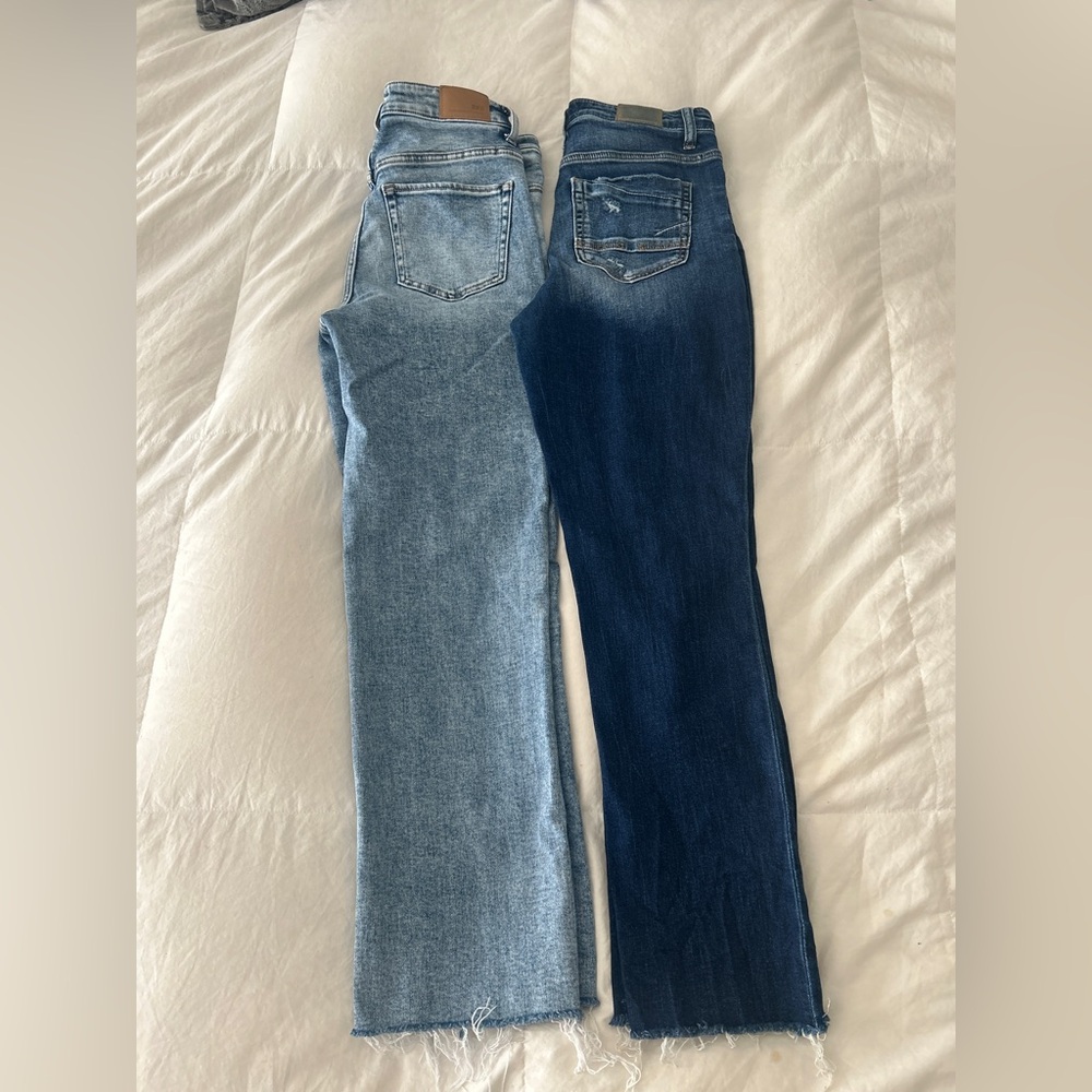 2 pairs BKE Parker jeans